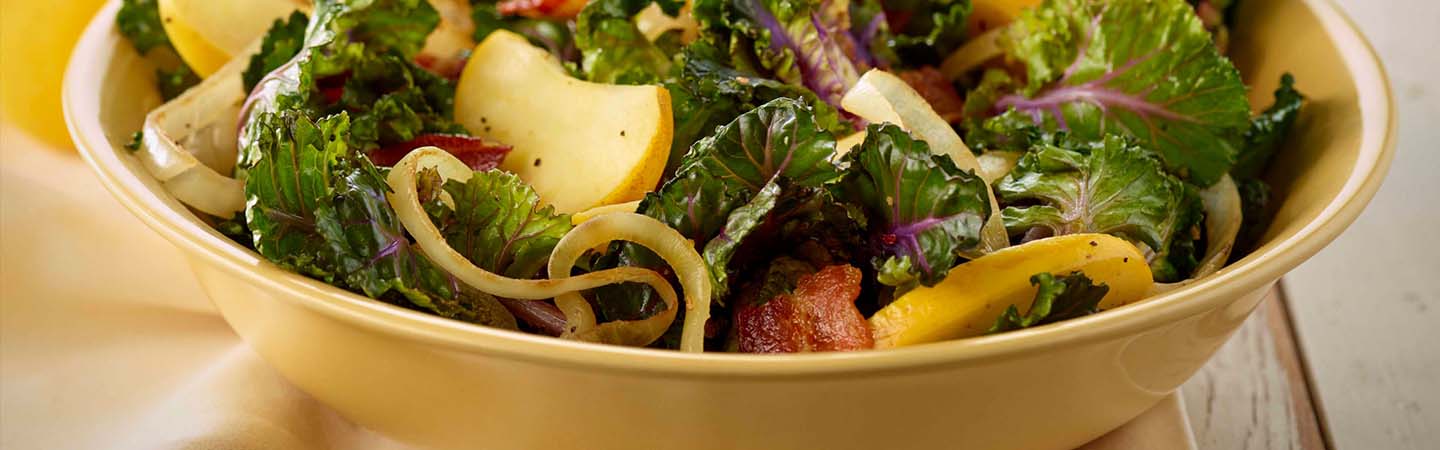 Kalettes™ Salad with Opal® Apples and Bacon